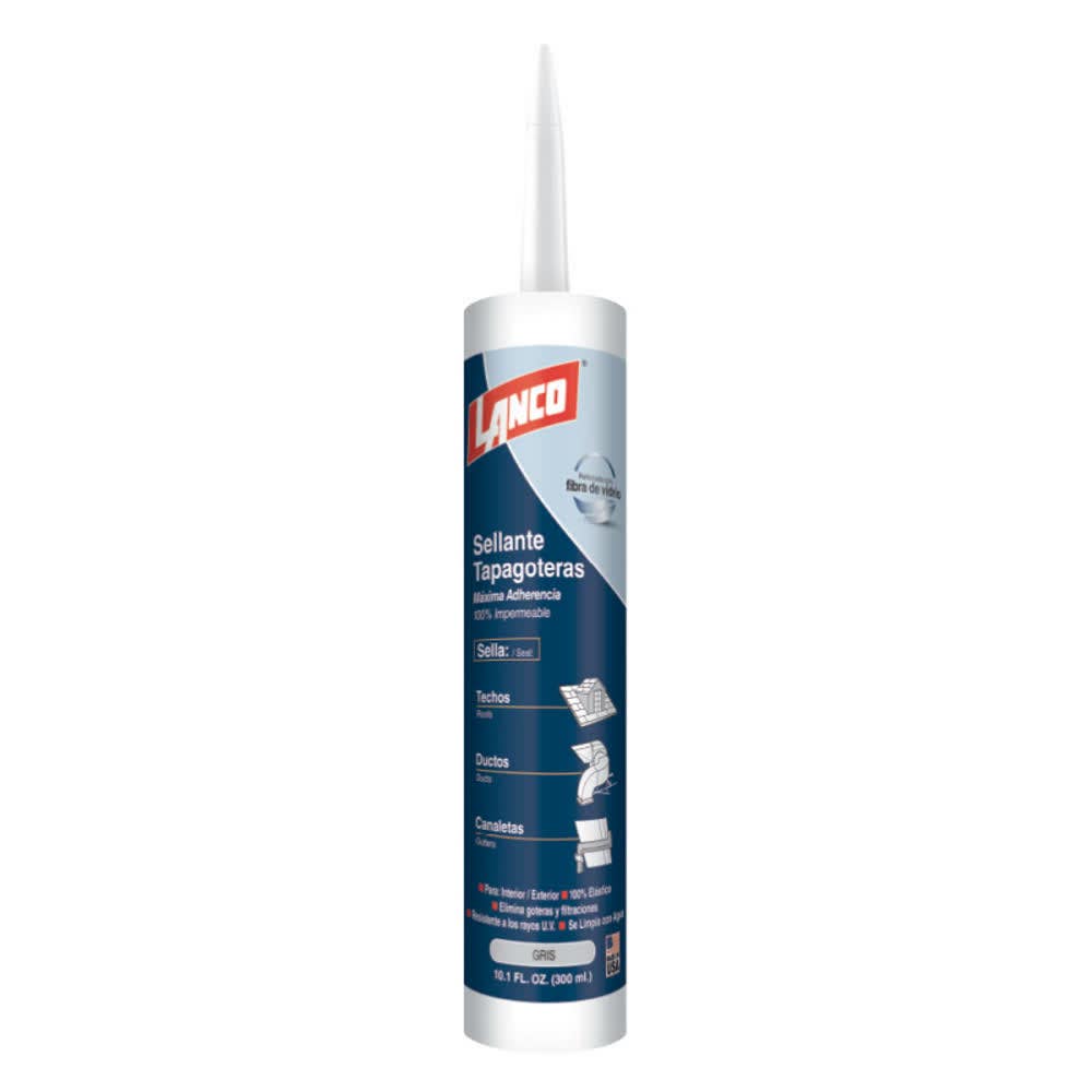 SILICONA TAPAGOTERAS GRIS LANCO 300ML (LANCO)