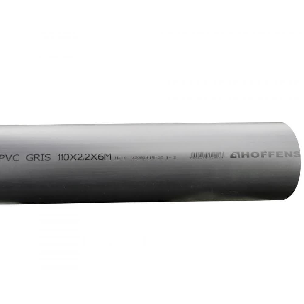 Tubo Pvc Gris 110mmx6mt