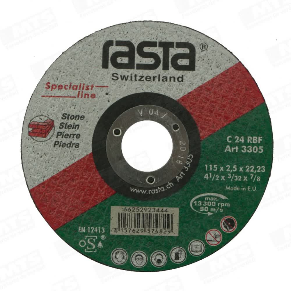 Disco cort. piedra   41/2  3305 (rasta)