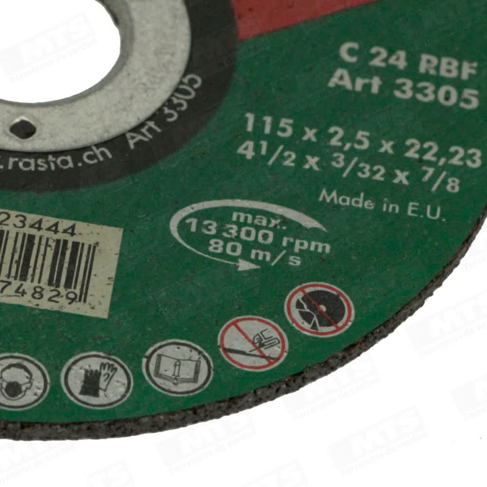 Disco cort. piedra   41/2  3305 (rasta)