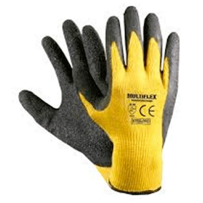 Guante multiflex ama/neg latex talla l