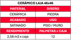Cerámica piso 46 X 46 Laja (2,58M2 x Caja)