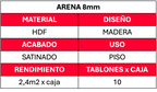 Piso flotante Efloor 8mm espesor color arena 2.4 M2 x caja