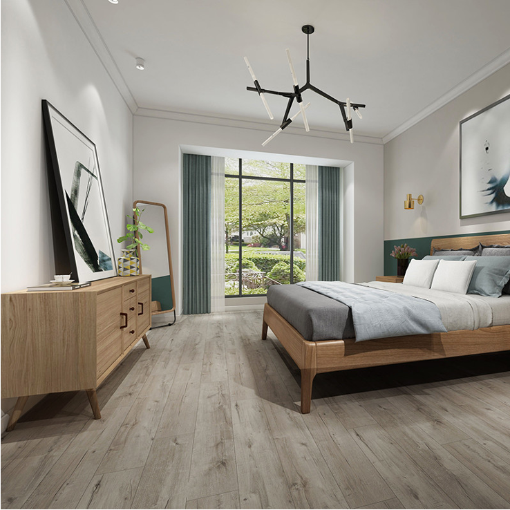 Piso Vinilico Spc    Efloor 2.2m2 4mm+1mm Ceniza
