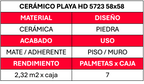 Ceramico Piso 58x58 Playa Hd 5723 2.32mt2xcj