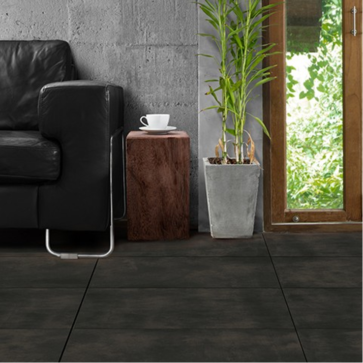 Ceramico Piso 51x51 Portland Negro 2.08mt2xcj