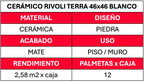Ceramico Piso 46x46 Rivoli Terra 2.58mt2xcj
