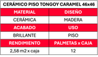 Cerámica piso 46 X 46 Tongoy Caramel (2.58M2 x Caja)