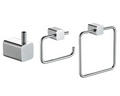 Kit Accesorios de Baño Klipen 3 Piezas Life Cromado