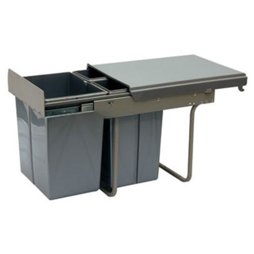 Basurero ecológico bajo lavaplatos triple (1x20 + 2x10 Lts)
