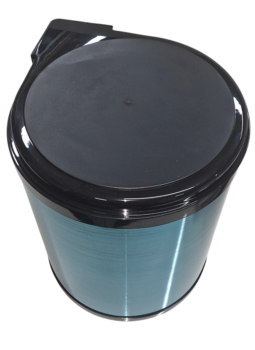 Basurero interior de mueble acero Inoxidable con tapa gris