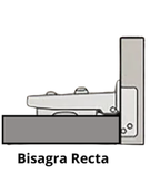 Bisagra recta 35MM Cierre Suave, Ajuste 3D, Bolsa 2 Un c/ tornillos, Kahll