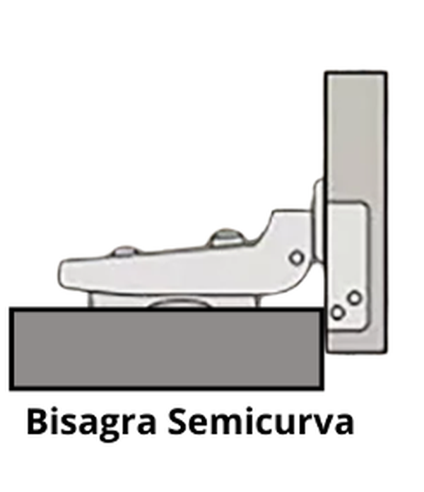 Bisagra Salice Silentia 800 Semicurva Cierre Suave