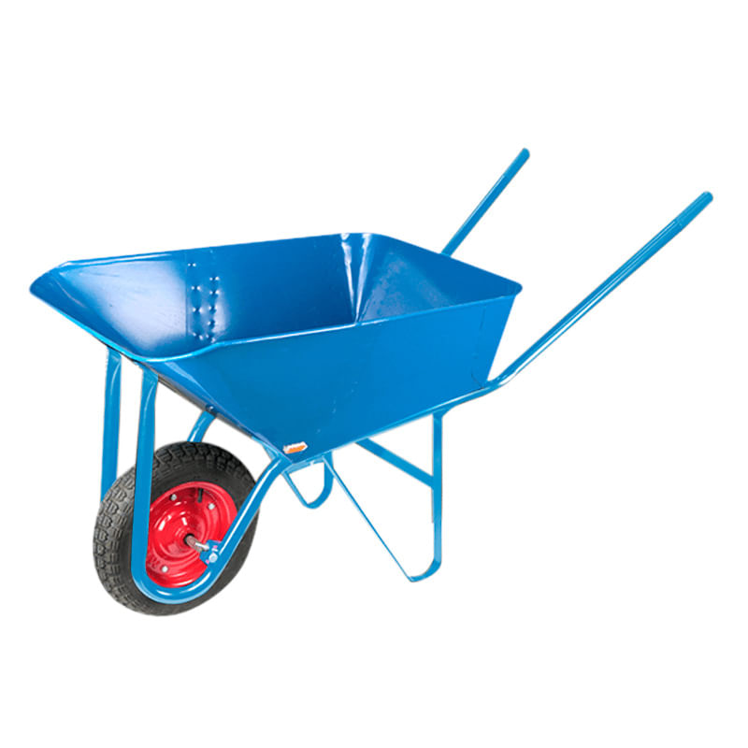 CARRETILLA AZUL 90LTS. C/RUEDA URO