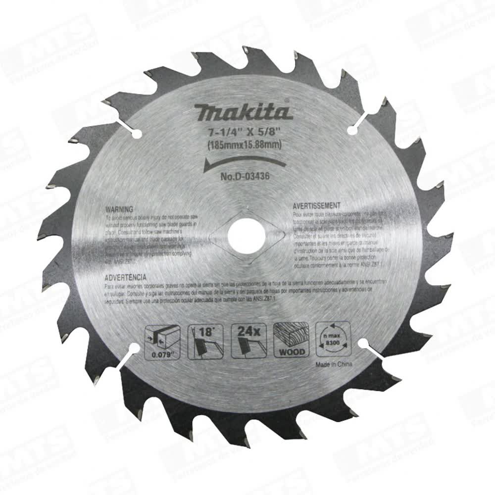 Disco 714 x 24 dt d-03436 madera makita