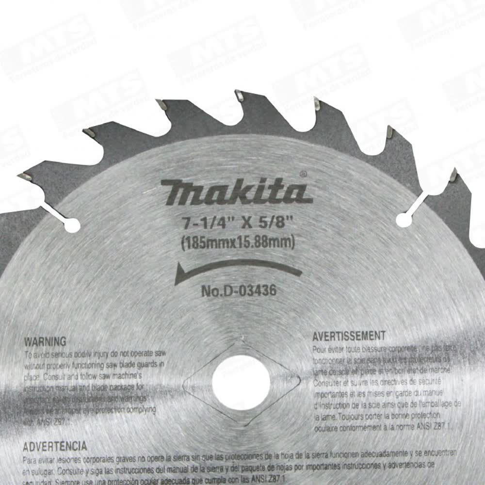 Disco 714 x 24 dt d-03436 madera makita