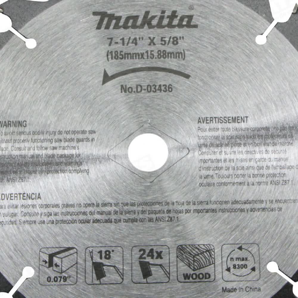 Disco 714 x 24 dt d-03436 madera makita
