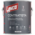 Esmalte Al Agua Pro Contratista Mate 1gl Lanco