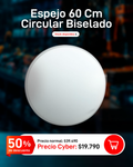 Espejo 60 Cm Circular Biselado