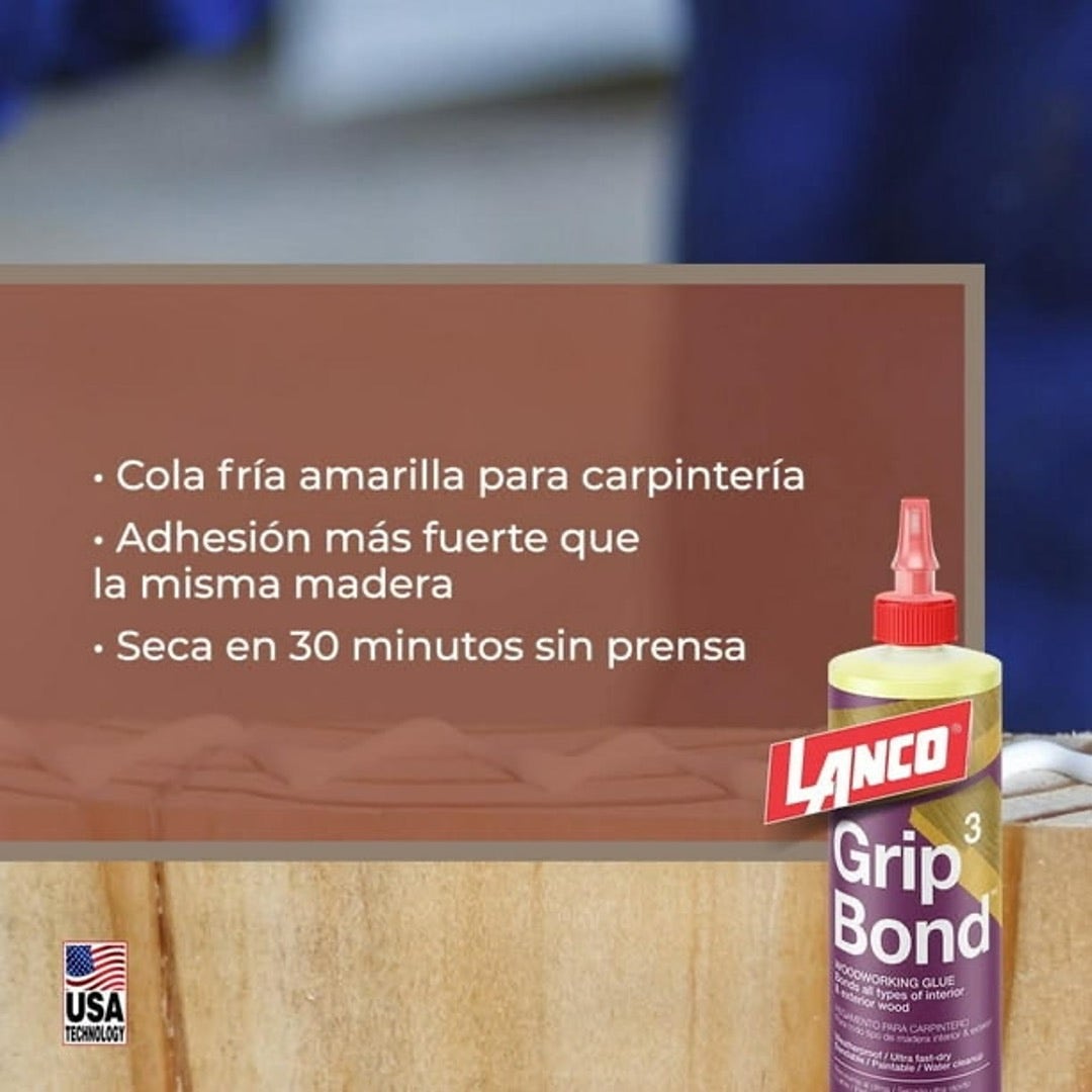 Cola fria grip bond3 1lt (lanco)