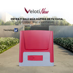 MOTOR PORTON VELOTI NEW SPEED 600 KG KIT SIN CREMALLERA