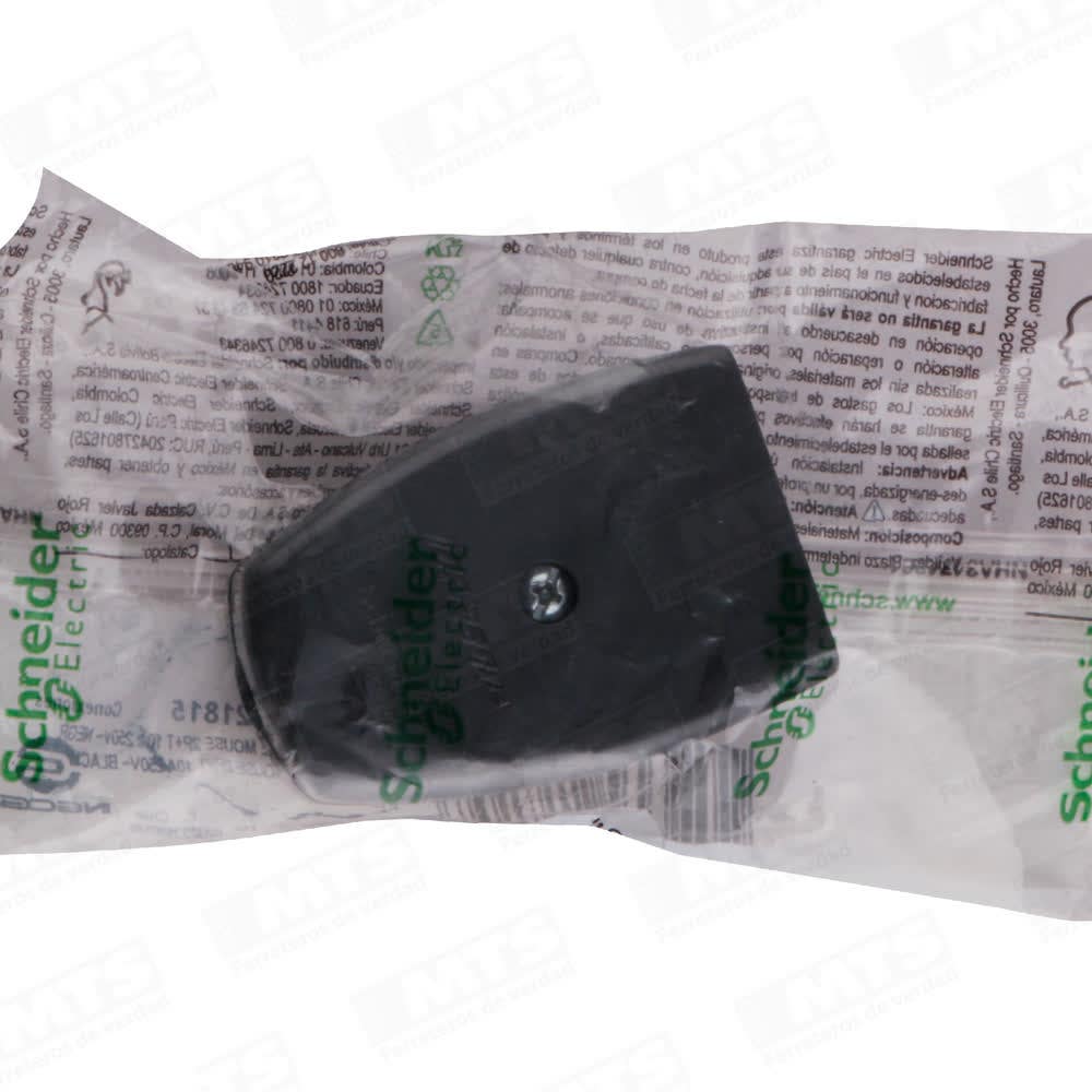 Enchufe volante hembra 2p+t noir mouse