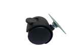 Rueda 40mm base y freno negra HAMMY