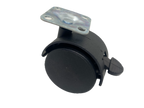Rueda 40mm base y freno negra HAMMY