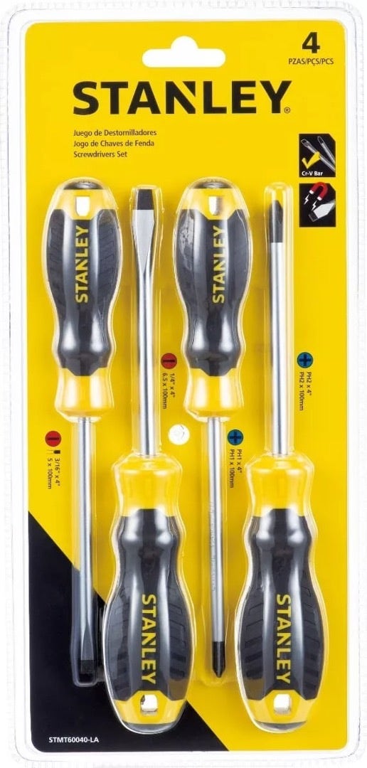 Juego Stanley 60040 4 Destornillador Basic
