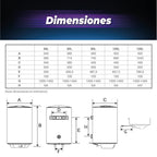 Termo Electrico Mural 80 Lt Splendid