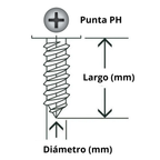 Tornillo Spax 3.5x20 Caja 100 Un American Screw