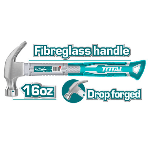 MARTILLO CARP.MAN.FIBRA 16OZ THTS7316-THT73227 TOT