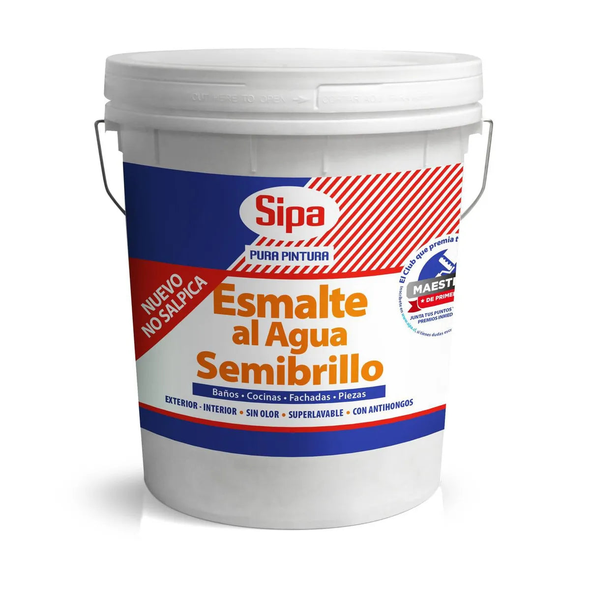ESMALTE AL AGUA SEMIBRILLO BASE "U" TN SIPA